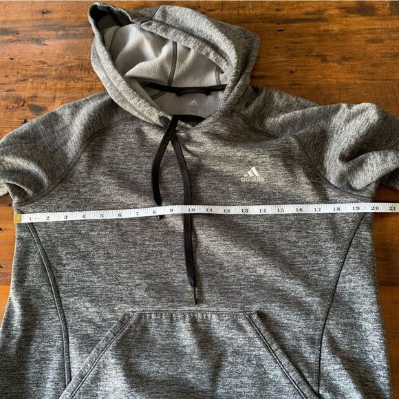 Adidas Climawear Womens Sweatshirt Heathered Gray Sz S - Picture 6 of 6